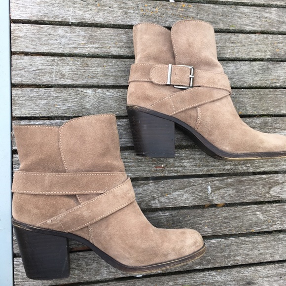 BCBG Generation Suede Heeled Ankle Booty - Picture 16 of 16